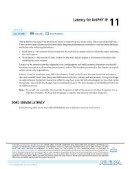 Latency for UniPHY IP, External Memory Interface Handbook