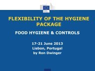 Flexibility of the Hygiene Package