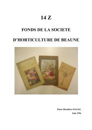 14 z fonds de la societe d'horticulture de beaune