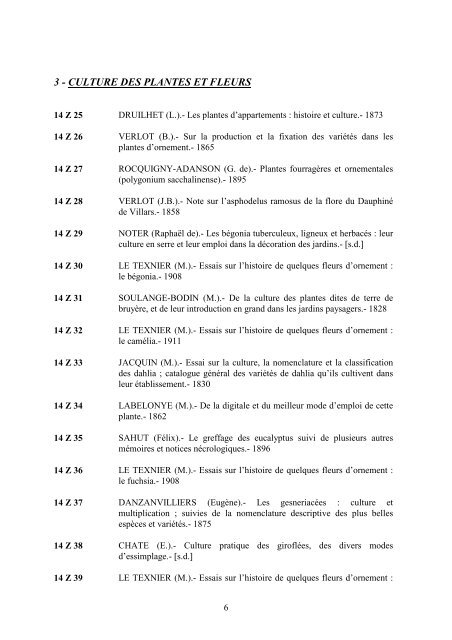 14 z fonds de la societe d'horticulture de beaune