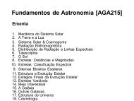 Ementa do Curso - Astronomia