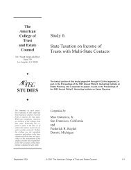 STUDIES - American College of Trust and Estate Counsel