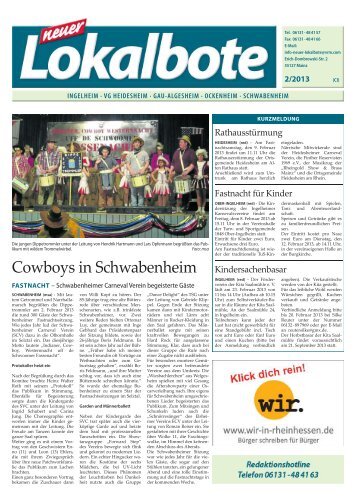 Ausgabe Ingelheim, VG-Heideheim, Gau-Algesheim, Ockenheim