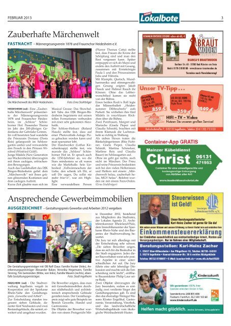 Ausgabe Ingelheim, VG-Heideheim, Gau-Algesheim, Ockenheim