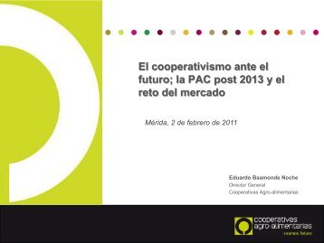 Presentación de PowerPoint - Cooperativas Agro-alimentarias
