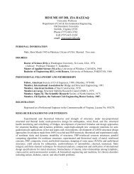 RESUME OF DR - College of Engineering and Technology - Old ...