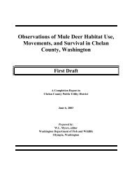 Observations of Mule Deer Habitat Use, Movements, and Survival in ...