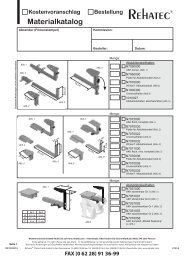 Materialkatalog - Rehatec