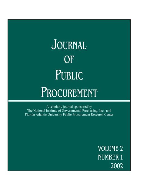 volume 2, issue number 1 - ippa.org - International Public ...