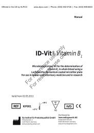 Thiamin Microbiological Assay Kit (Vitamin B1) - ALPCO Diagnostics