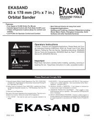 Ekasand 3.66 x 7 Orbital Sander