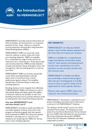 An introduction to MERINOSELECT - Sheep Genetics