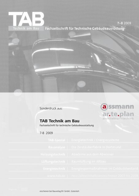 TAB Technik am Bau 2009 - Assmann Gruppe