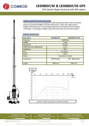 LB3088SF/4E & LB3088SF/4E-GPS - Comrod