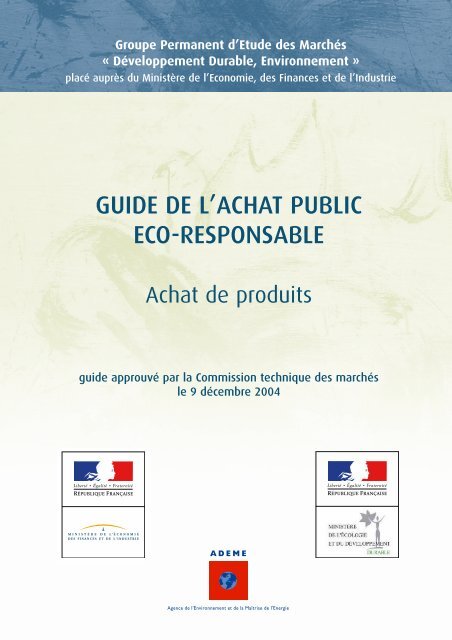 Guide de l'achat public Ã©co-responsable - Campus Responsables