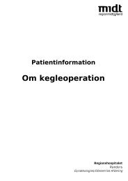 Kegleoperation - Regionshospitalet Randers