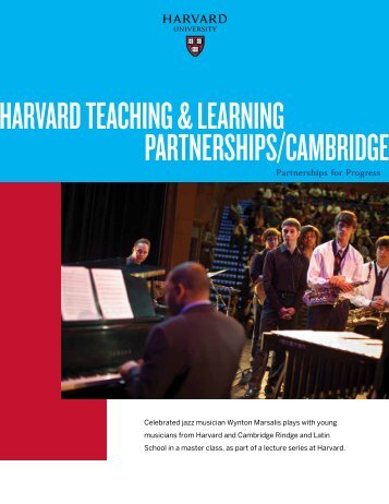 harvard teaching & learning partnerships/cambridge - Harvard Office ...