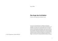 Das Auge des Architekten - Architekturtheorie