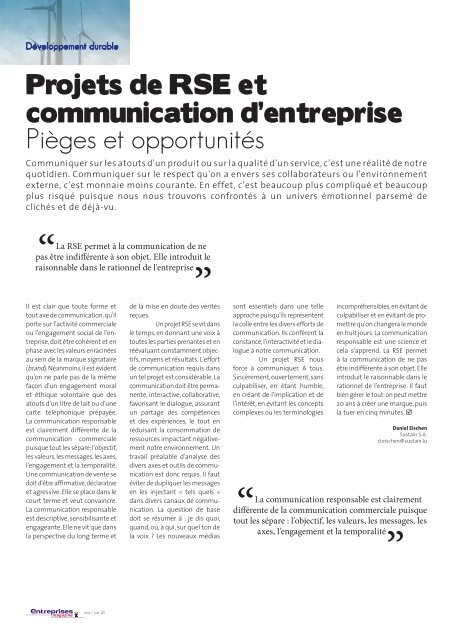 Numero35 - Entreprises magazine