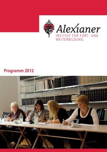 Programm 2012 - Alexianer Krankenhaus GmbH