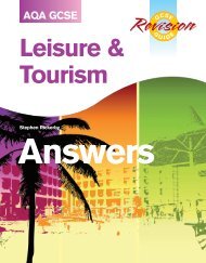 AQA GCSE Leisure and Tourism Revision Guide - Hodder Plus Home