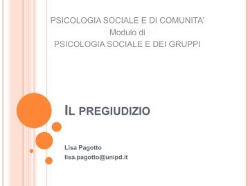 Il pregiudizio