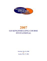 GO KINGFISH LONG COURSE INVITATIONAL - Swim Ontario