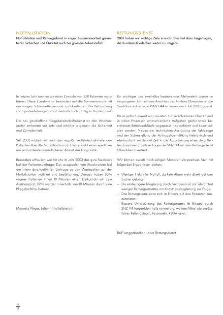 Geschäftsbericht: pdf-Dokument (2MB) - Kantonsspital Obwalden