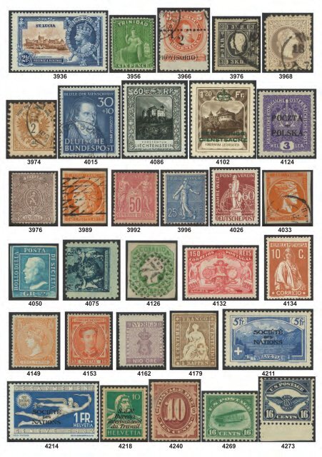 Postal stamP auction - Mowbray Collectables