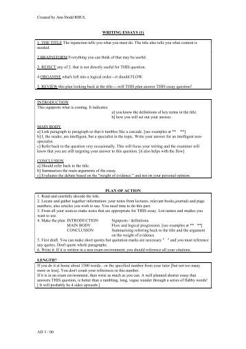 Pictorial essay