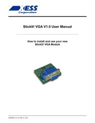 StickIt! VGA V1.0 User Manual - Xess