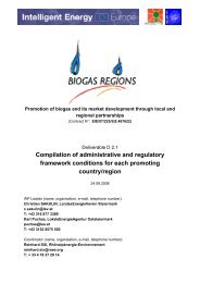 Biogas plant âSaazâ - Biogas Regions project