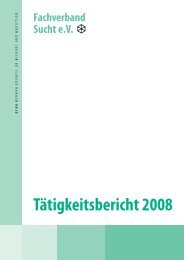 Tätigkeitsbericht 2008 - Fachverband Sucht eV