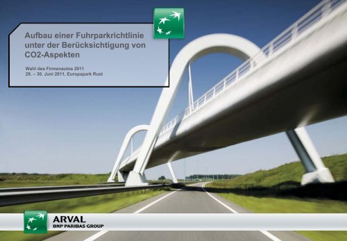 Aufbau Einer Fuhrparkrichtlinie Unter Der BerÃ¼cksichtigung - Arval