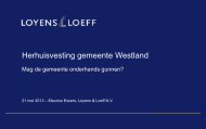 Aanbestedingsplicht overheidsopdrachten - Gemeente Westland