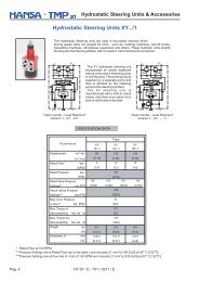 Hydrostatic Steering Units & Accessories - HANSA-TMP