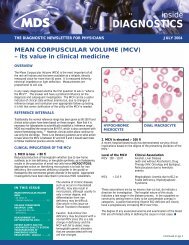 MEAN CORPUSCULAR VOLUME (MCV) - Lifelabs