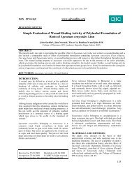 Simple Evaluation of Wound Healing Activity of Polyherbal ...