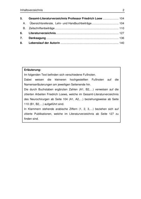 Prof. Dr. med. Friedrich Loew - Vita eines deutschen Neurochirurgen