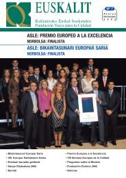 ASLE: PREMIO EUROPEO A LA EXCELENCIA ASLE ... - Euskalit