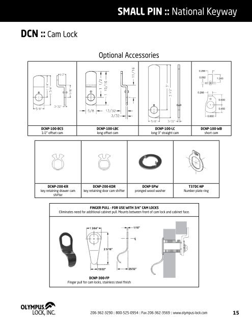 PRODUCT CATALOG - Olympus Lock