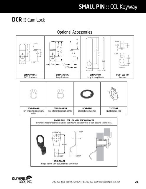 PRODUCT CATALOG - Olympus Lock