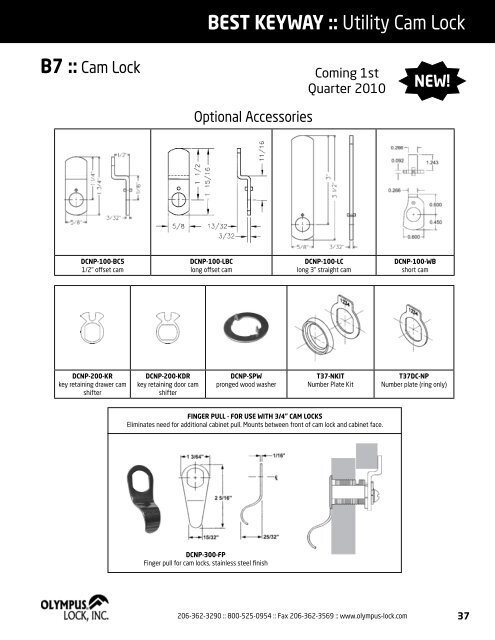 PRODUCT CATALOG - Olympus Lock