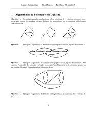 1 Algorithmes de Bellman et de Dijkstra - FIL