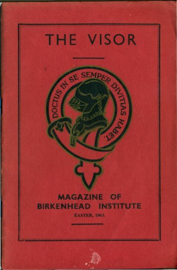 1963 - Easter - Birkenhead Institute Old Boys