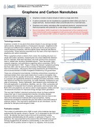 Graphene and Carbon Nanotubes - Dstl