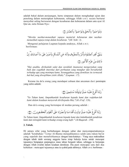 Madrasah Tarbiyah Hasan Al-Banna - Blog at UNY dot AC dot ID