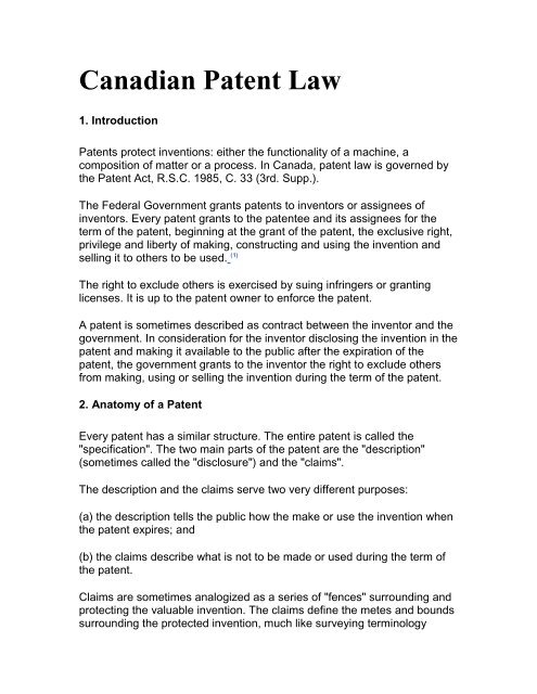 Patent Law Primer - SurfaTech