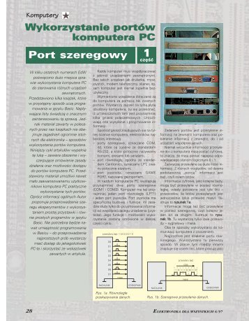 Wykorzystanie portów komputera PC. Port szeregowy, cz. 1 - Elportal