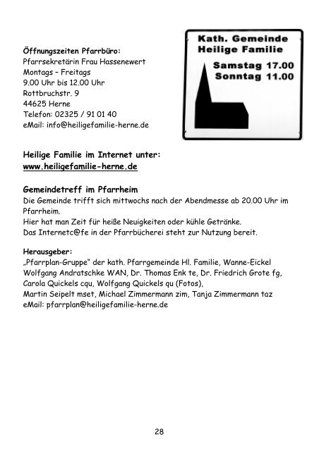 zum Pfarrplan als PDF Dokument - Kirchengemeinde Heilige ...